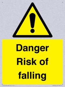 Danger Risk of falling